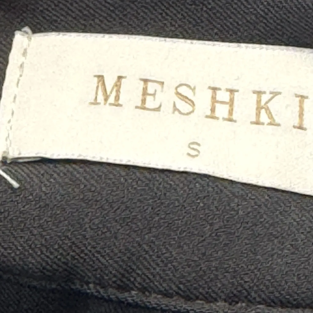 Meshki Jemima Straight Legs Wide Leg Pants Dark Grey Size Small EUC #5701 - Image 6