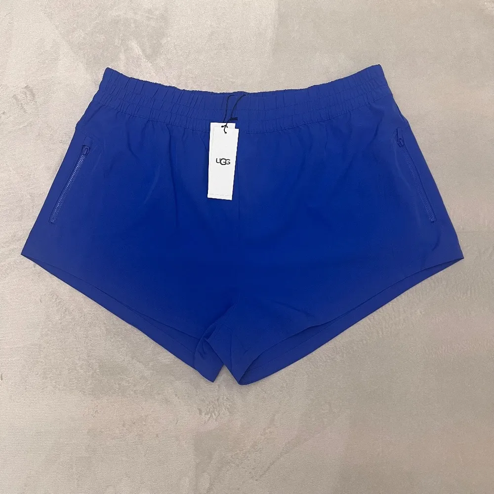 UGG Gracelynn Women's Athletic Logo Shorts in Azul Blue Size XL NEW - Image 5