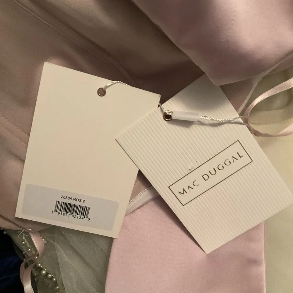 MAC DUGGAL 20584 Strapless Front Bow Knot Tulle Gown Dress - Image 14