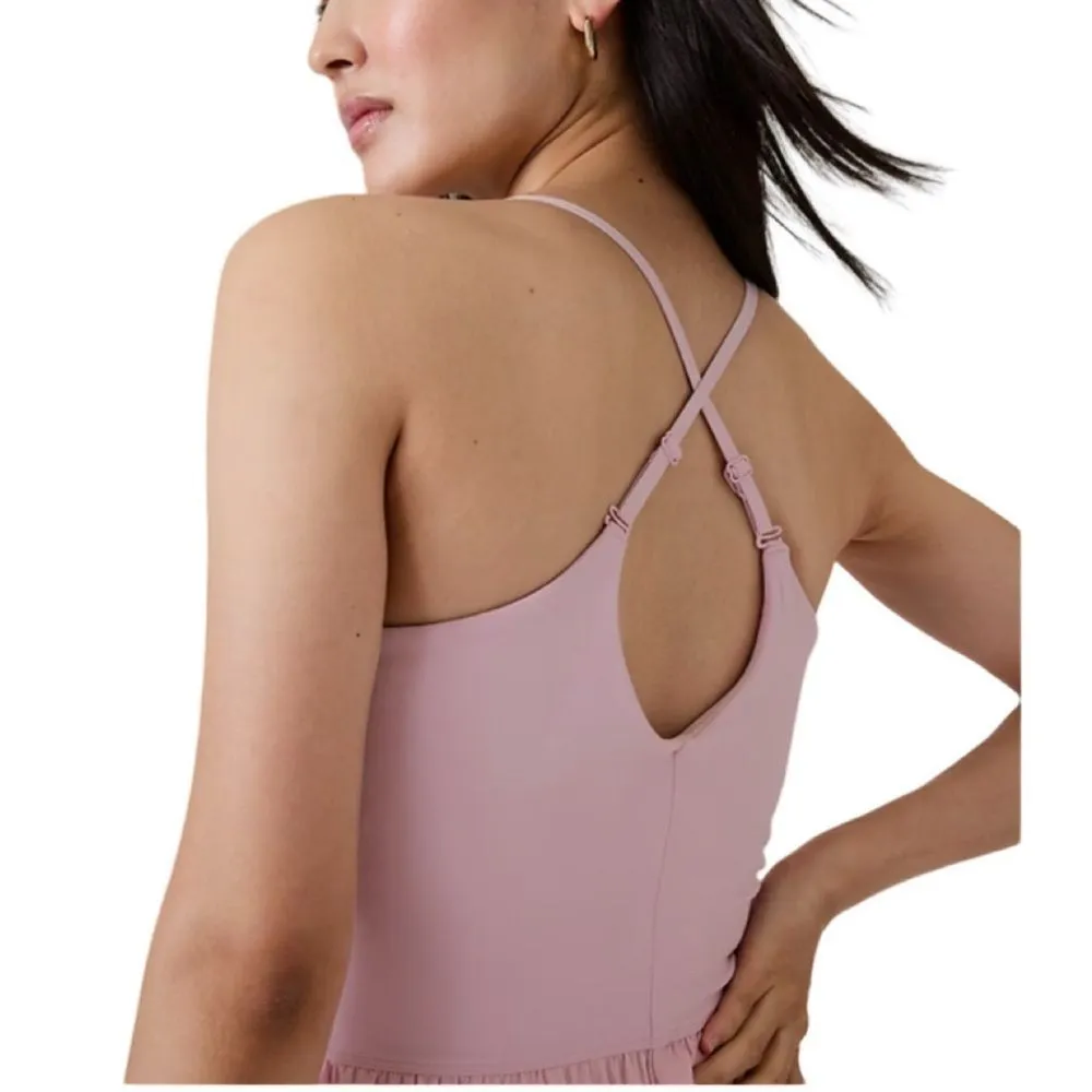 Athleta Elation V-Neck Hybrid Dress Begonia Pink M - Image 2