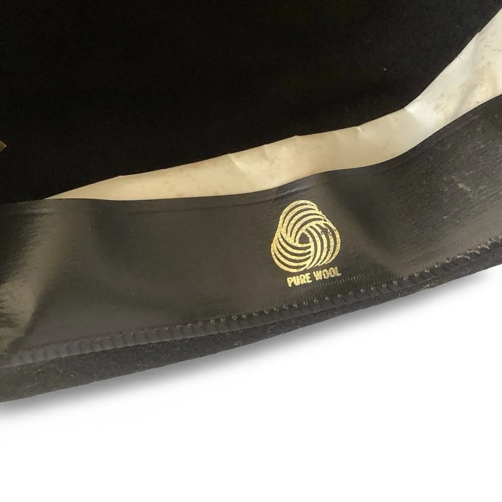 Black Wool Felt Western Hat - Image 10