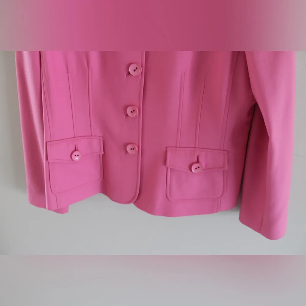 Carlisle Pink Wool Jacket Size 18 - Image 5