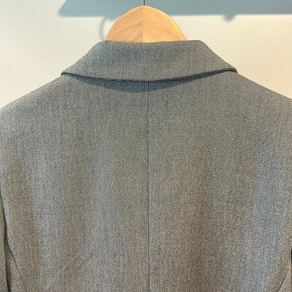 Express Studio Stretch size 12 Gray One Button Blazer Jacket - Image 11