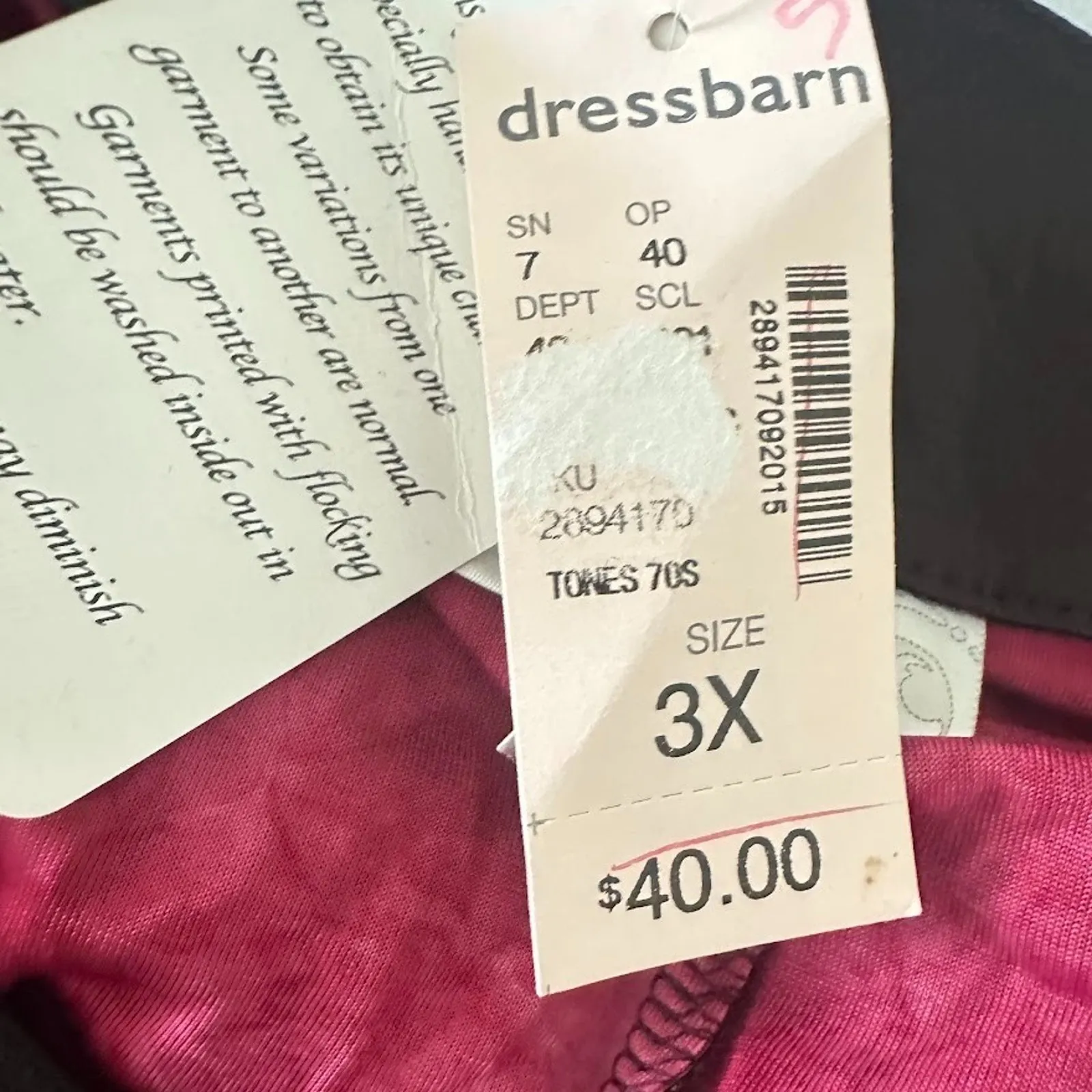 Dress Barn Size 3X Vintage Velvet Burnout Top Witchy Whimsigoth Fairygrunge Y2K - Image 7