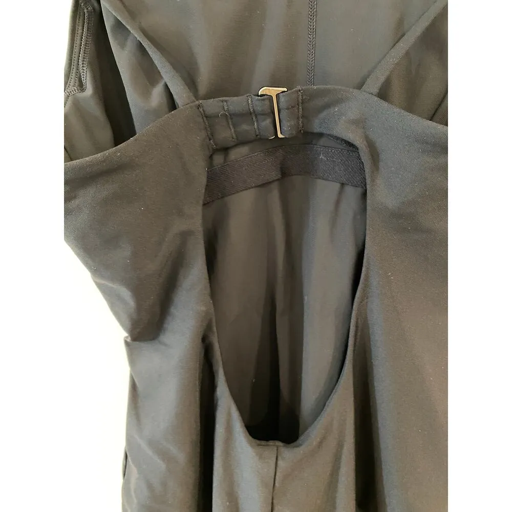 Keyhole One 1 Piece Swimsuit Black Lap Suit Sport Bathing Suit - Image 7