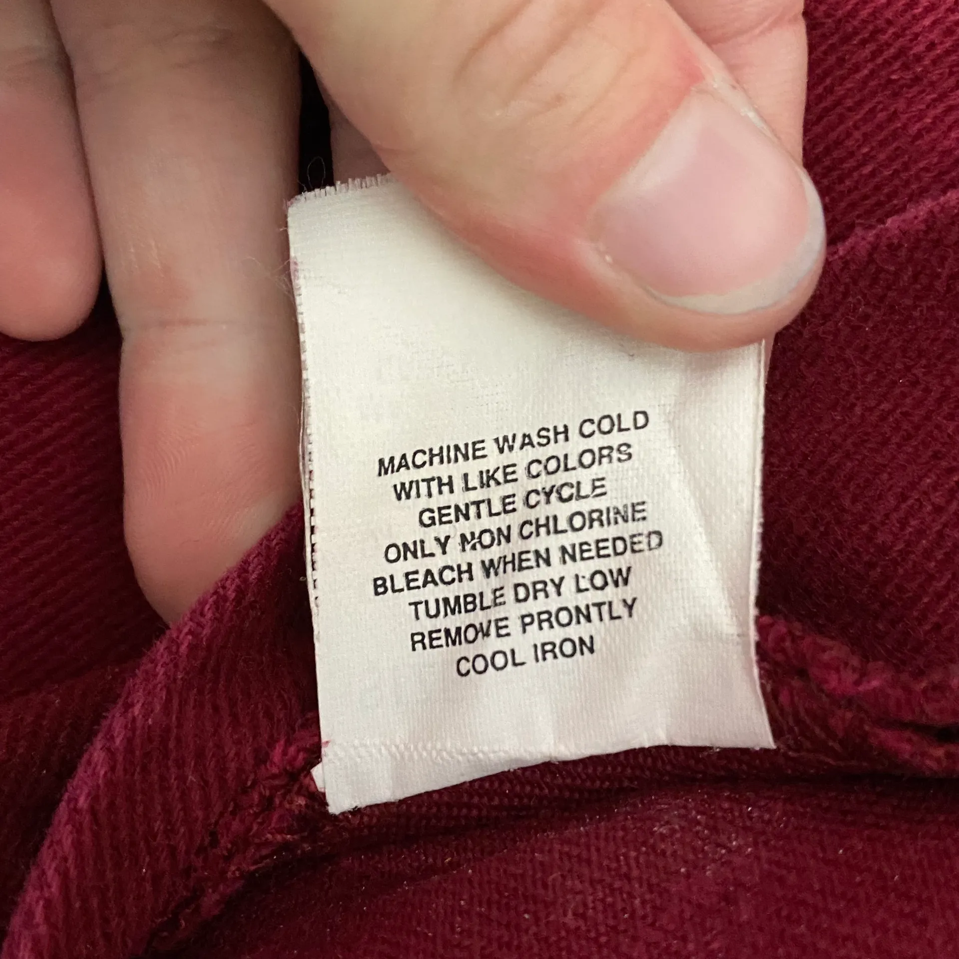 Jordache Vintage  Burgundy Jeans Pants Unisex Ladies 16 - Image 5