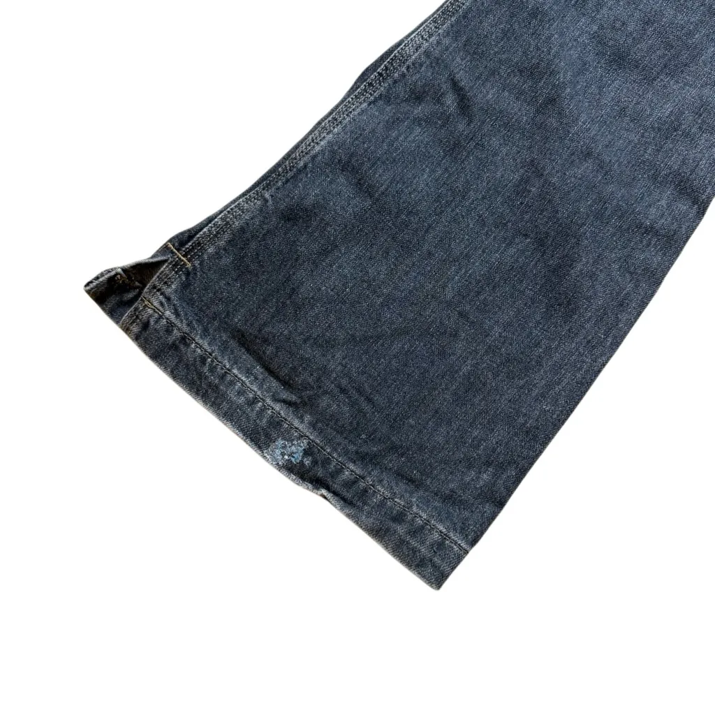 Y2K vintage Hudraulic low rise Flare button front waistless jeans size 5 / 6 - Image 8