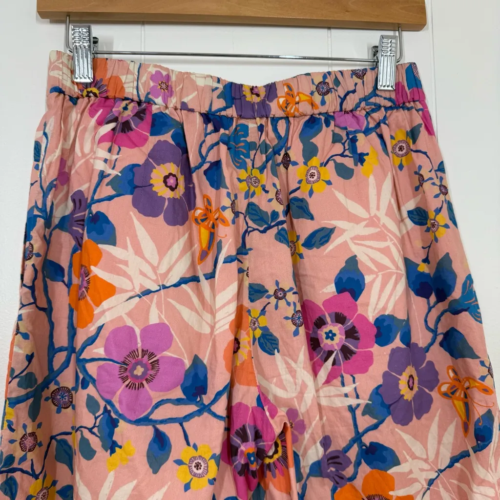 J. Crew X Liberty Fabric Pavilion Pink Wide Leg Crop Pant - Image 12