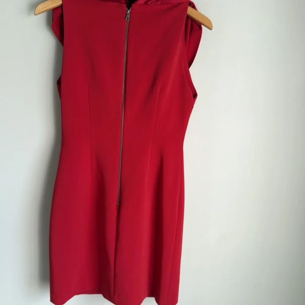 Alice & Olivia Neely Cape-Back Crepe Mini Dress 8 - Image 8