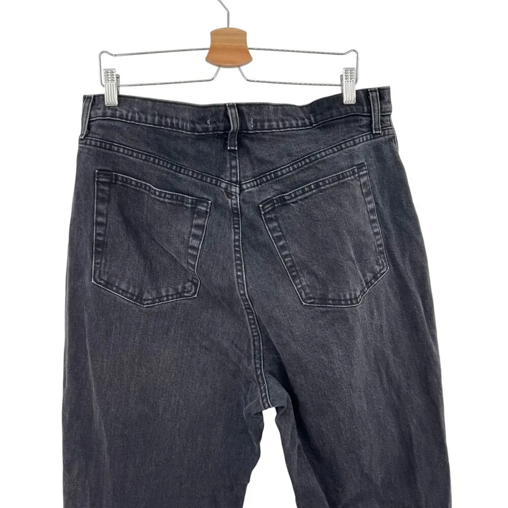 Abercrombie Curve Love Jeans‎ Ultra High Rise 90s Straight Black Size 34 18R - Image 9