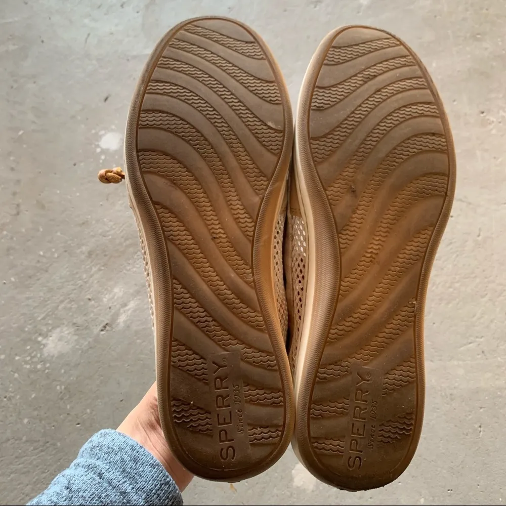 Sperry Tan Beige Firefish Boat Shoes Flats Sneakers STS95660 Size 6 - Image 4