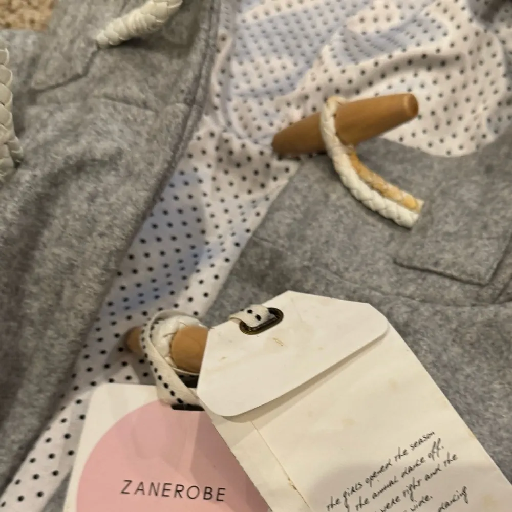 Wool Coat Zanerobe Scandi Girl Gray Toggle Duffle Coat Jacket Winter Cottage 8 - Image 5