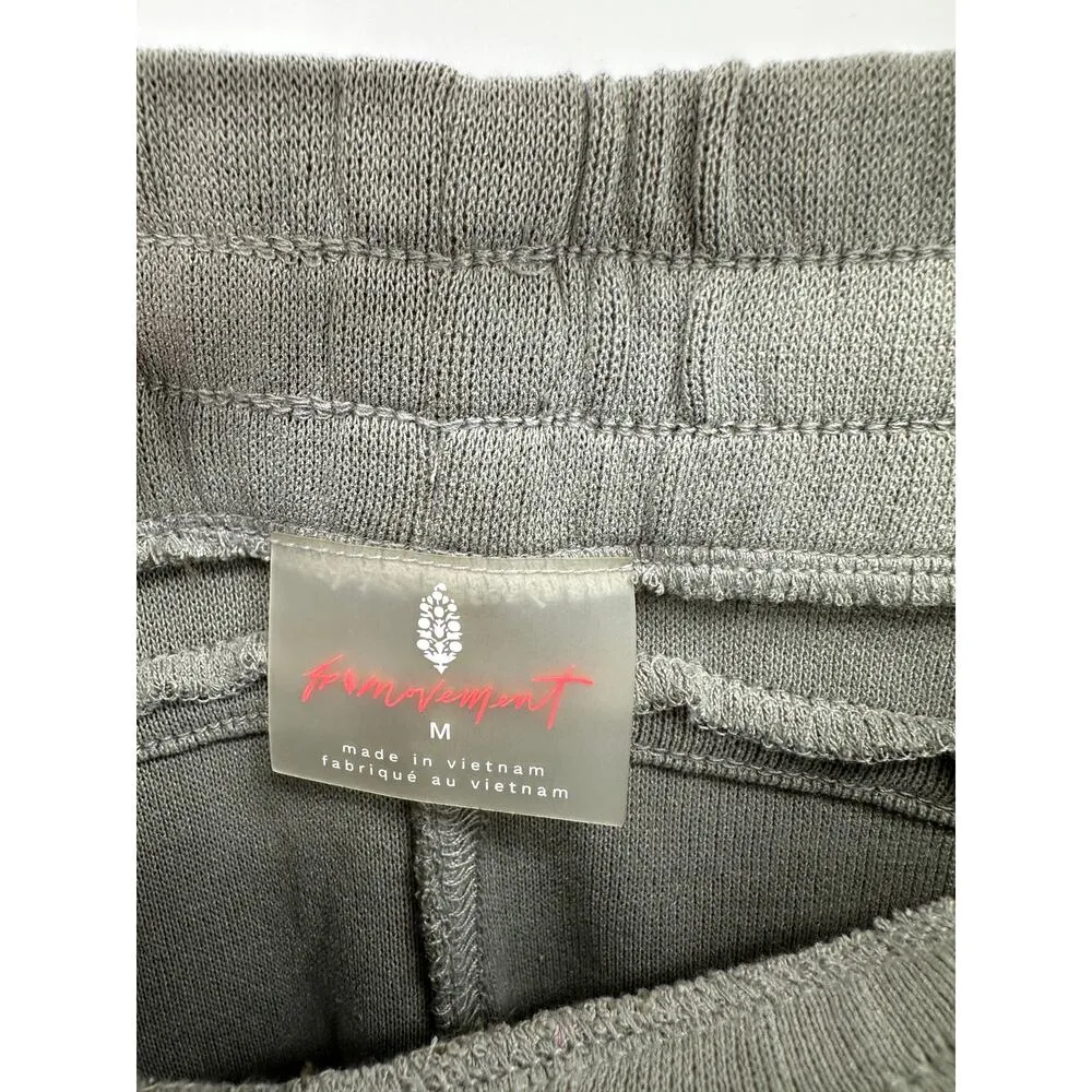 Free People Back Into It Sweatpant Joggers Women Medium Green Stretch Casual - Image 7