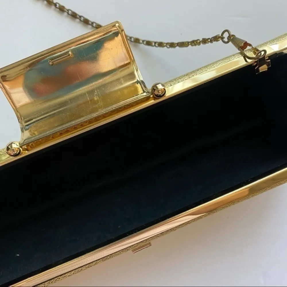 Lovely NY • Gold Shimmer Snap Close Dressy Purse - Image 82