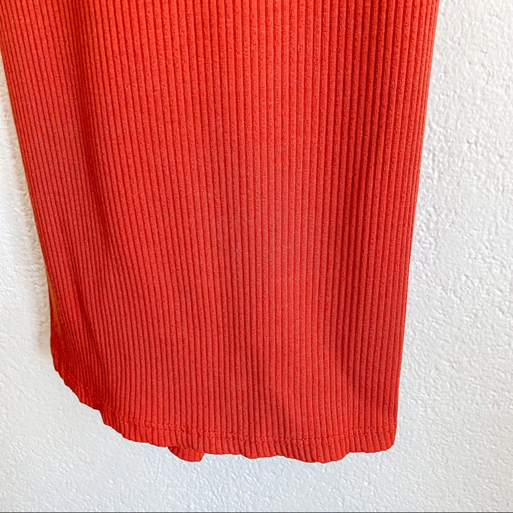 Urban Outfitters Palace Ribbed Strappy Back Mini Dress Red Size Small - Image 8