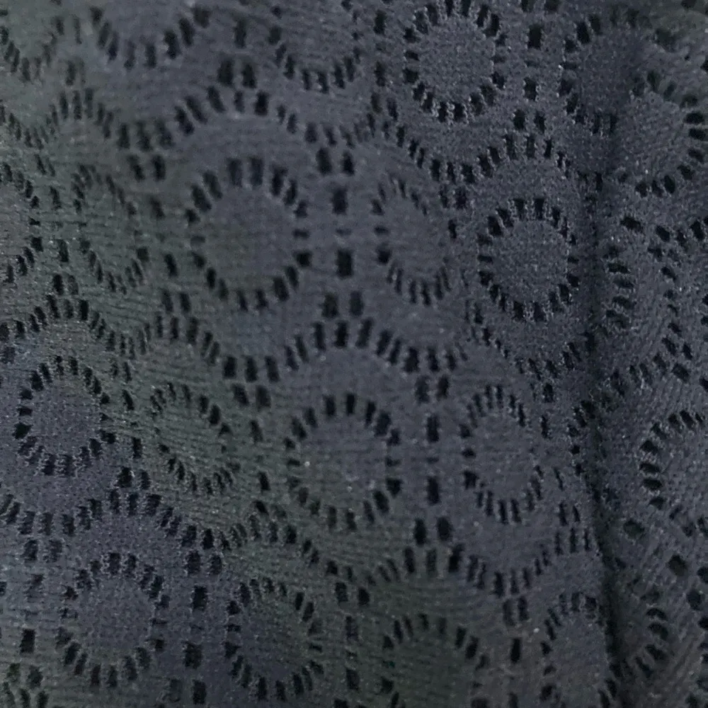 Black Short Sleeve Shirt Top with Lace - Image 3