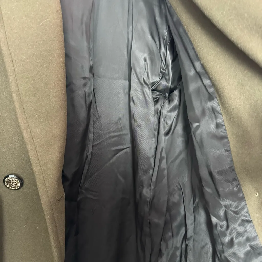 VINTAGE Donny Brook • 100% Wool Coat • 8P • Made in Russia • Green Paisley - Image 6