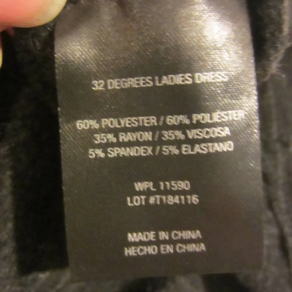 32 Degrees Cool T-Shirt Dress Minimalist Athleisure Charcoal S - Image 4