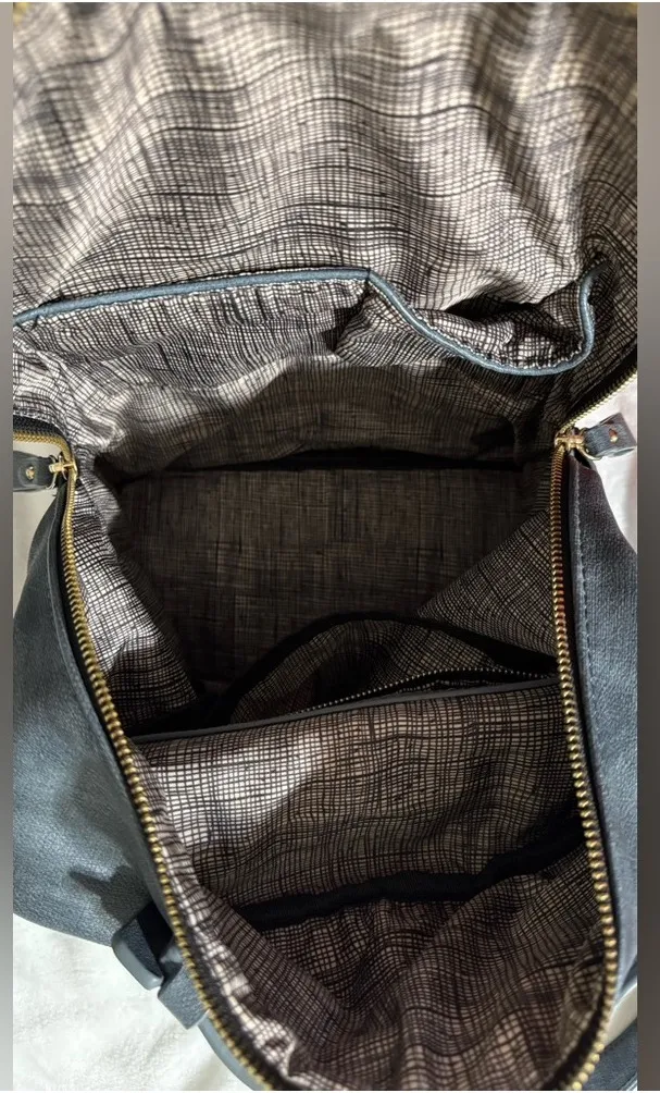 MMS Design Studio Faux leather backpack purse Blue Size OS - Image 9