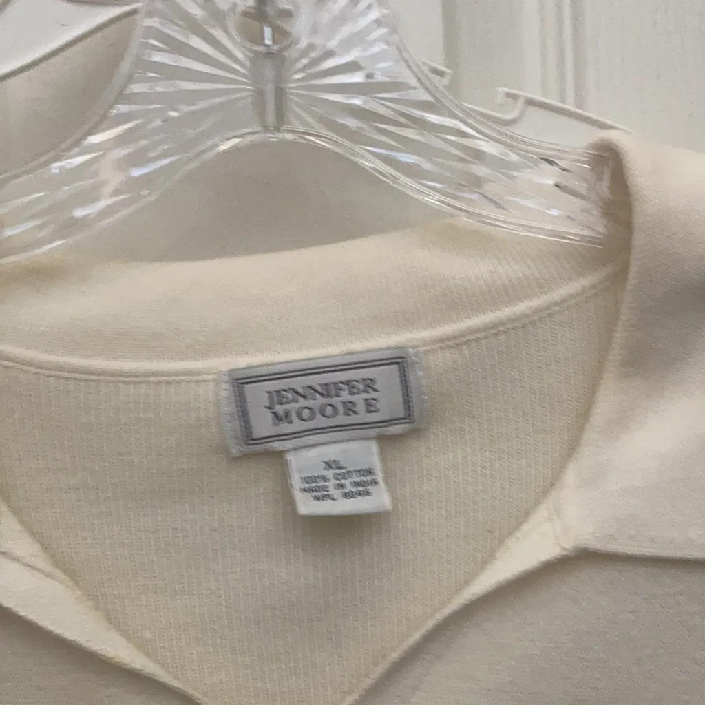 FINAL MARKDOWN Jennifer Moore cotton sweater xl - Image 3