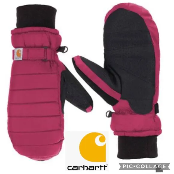 Carharrt WOMEN'S QUILTS MITT STYLE #WA625 in crabapple color - Image 2