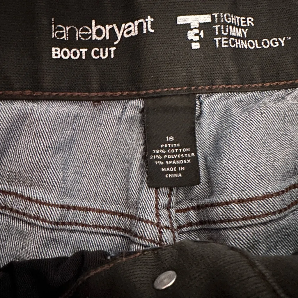 Lane Bryant Black Boot Cut Jeans - Image 3