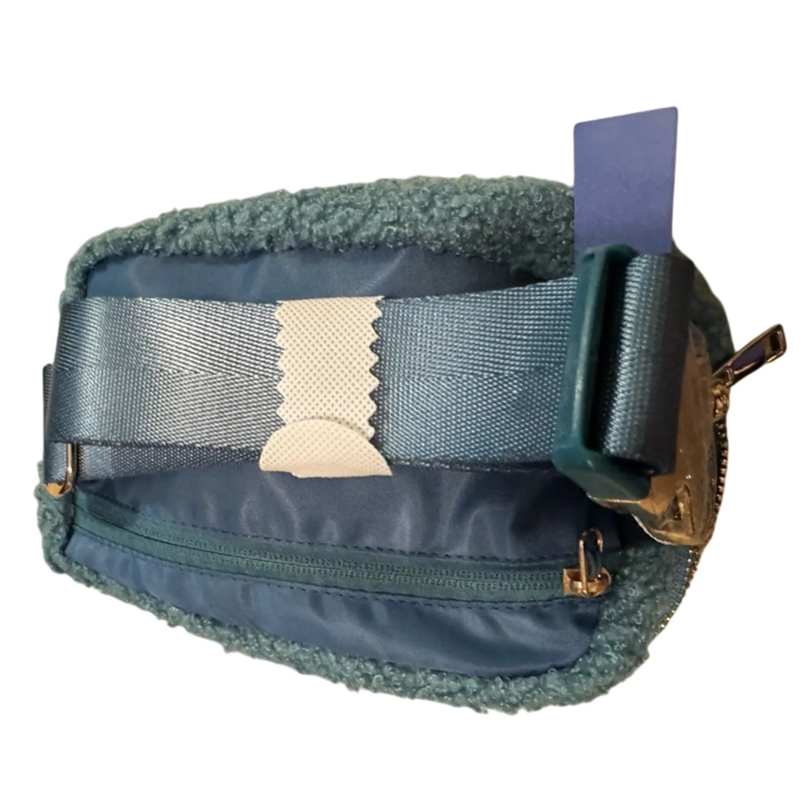 Sherpa Belt Bag / Fleece Fanny Packs in Green with Adjustable Strap New - Image 10