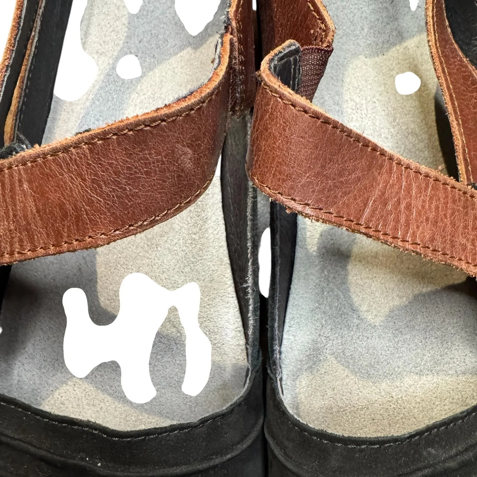 Naot Sandals Shoes Womens Size 9 Black Brown Leather Strappy Comfort EU 40 - Image 3