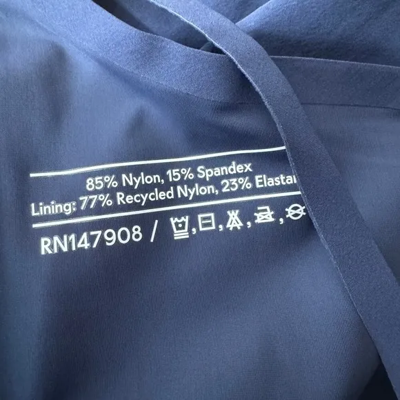 Outdoor Voices The Exercise Navy Built-in Shorts Sporty Golf Tennis Dress Size L - Image 9