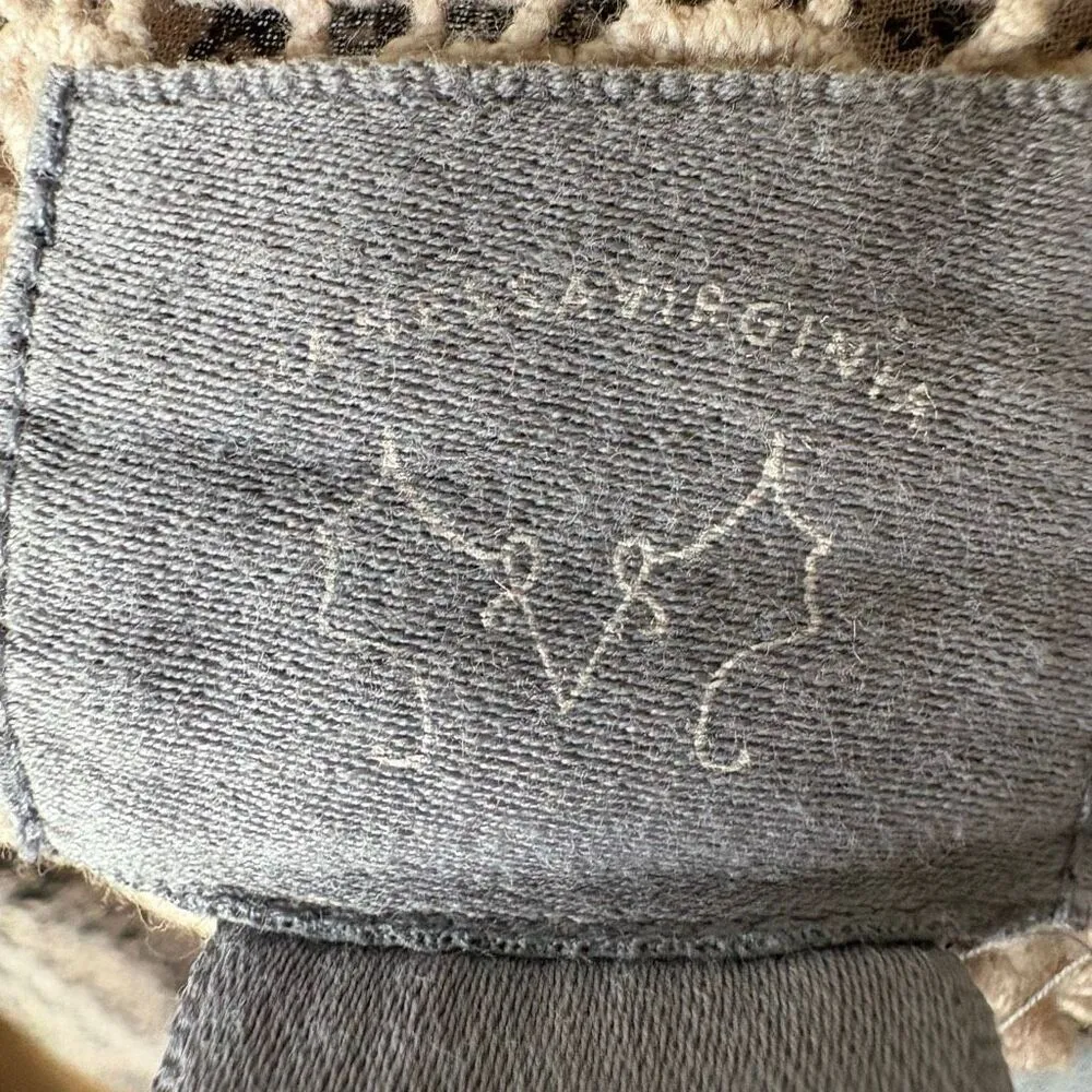 Anthropologie Vanessa Virginia Drop waist smocked Calista Dress Fall Casual - Image 6