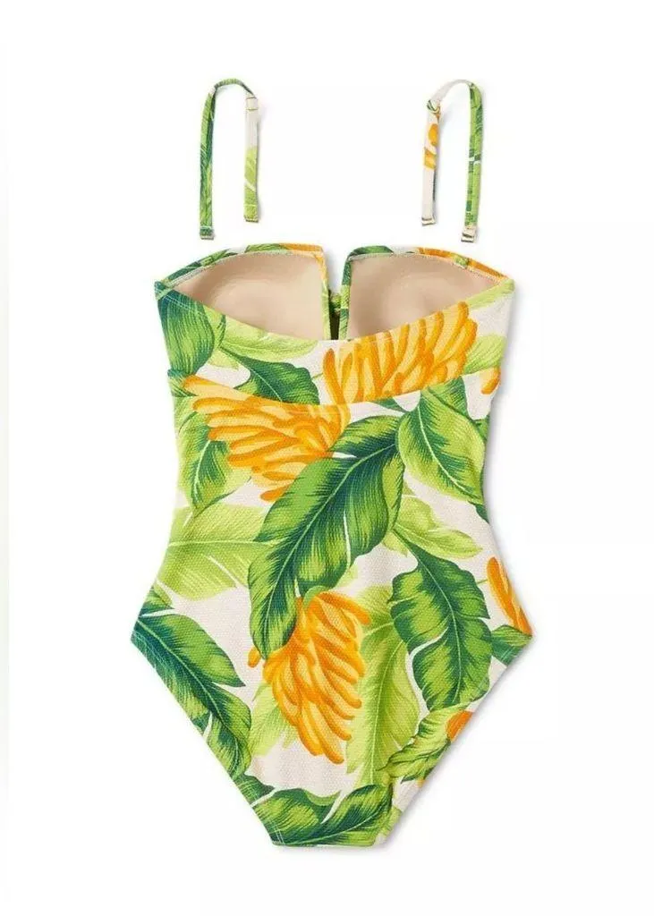 $40 Retail NWT Kona Sol Women's Bandeau Swimwear Banana Print - Image 6
