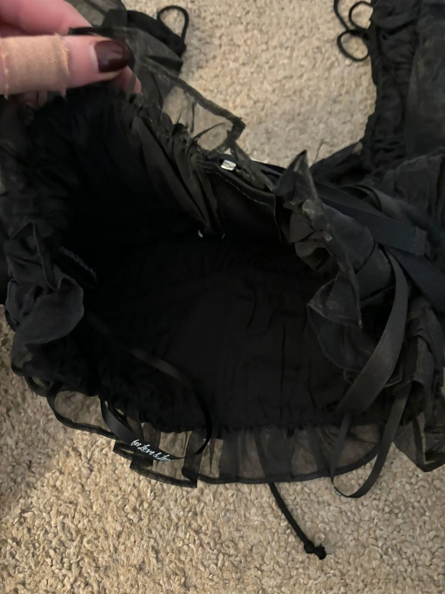 Gabrielle Top in Black - Image 7