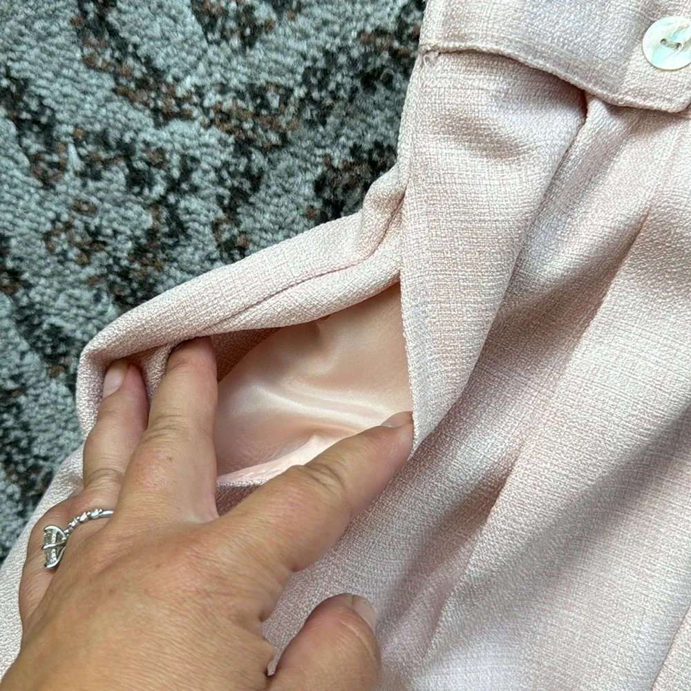 Vintage Perception High Waist Pants Light Pink 12 - Image 3