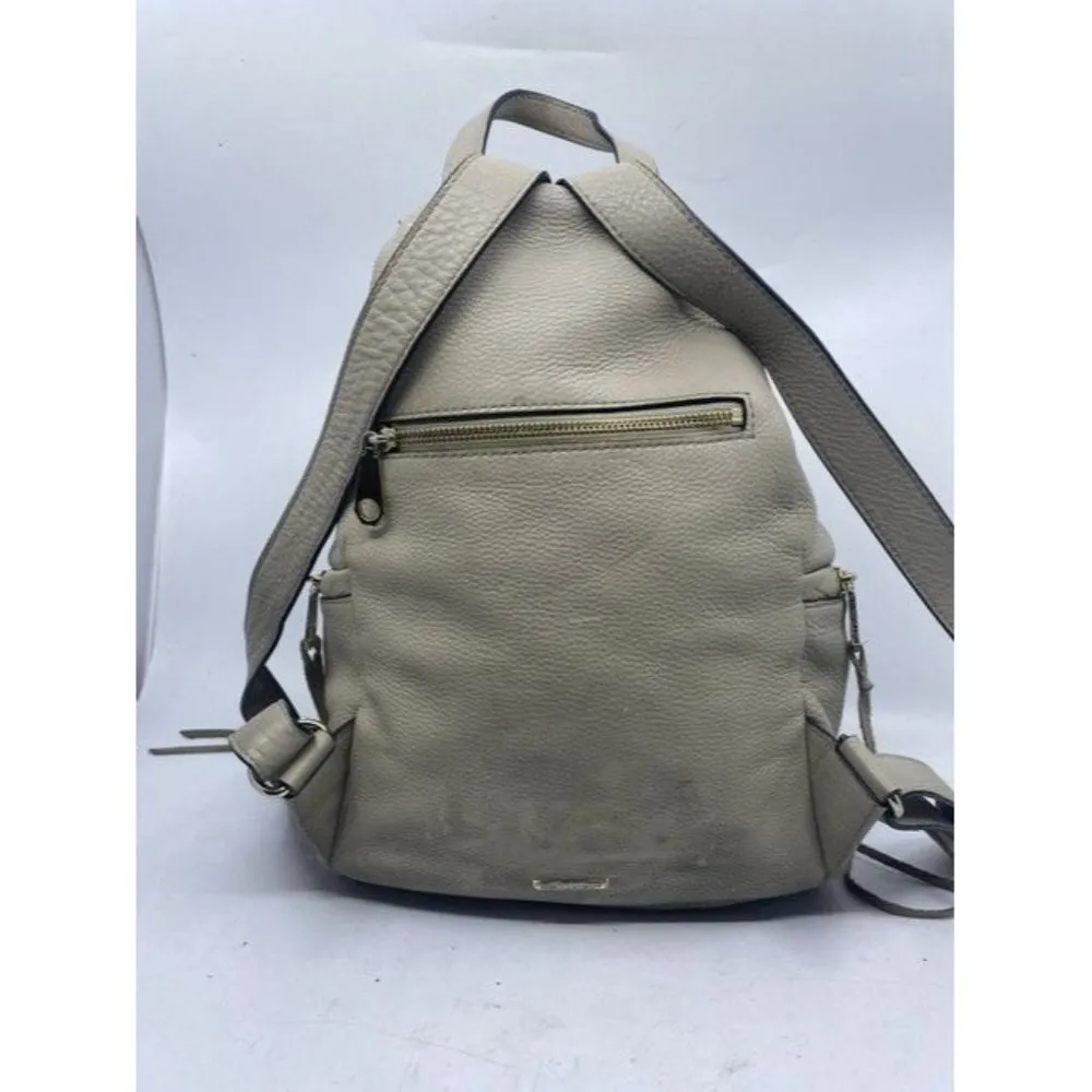 Rebecca Minkoff Stevie Julian Fringe Nubuck Gray Leather Backpack - Image 6