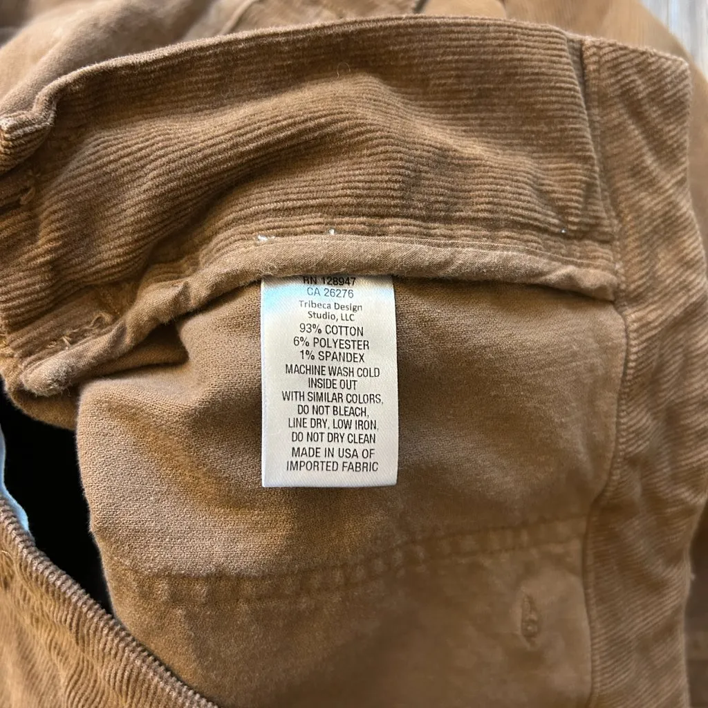 Nili Lotan Jenna Pants Corduroy Brown Size 8 - Image 8