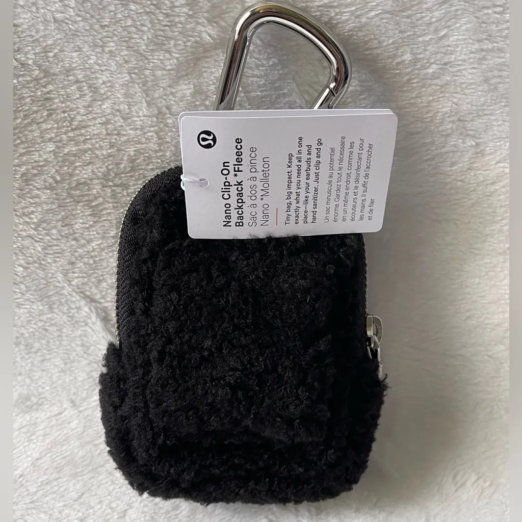 Lululemon Nano Clip-On Backpack Fleece / Bag Charm - Image 5