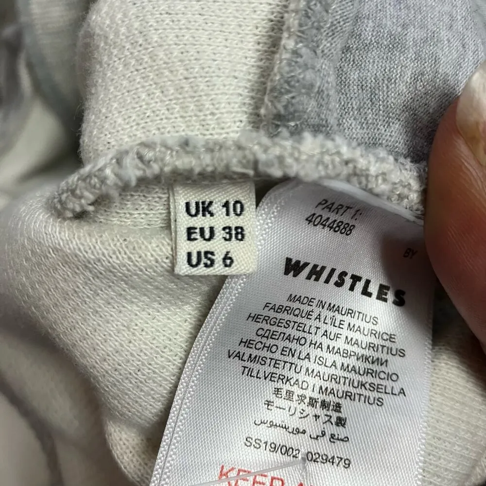 Whistles Women's Gray Slim Jersey Jacket Size 6 - Image 7