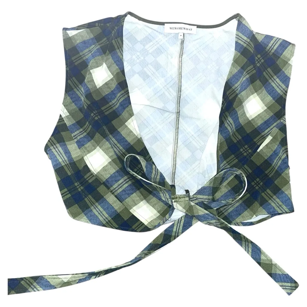 WEWOREWHAT Tie Back Wrap Top - Image 2