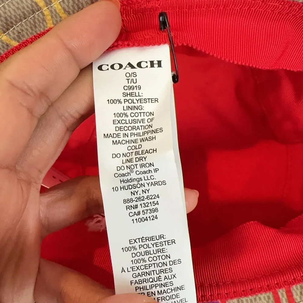 Coach NWT  Rainbow Signature Bucket Hat‎ - Image 5