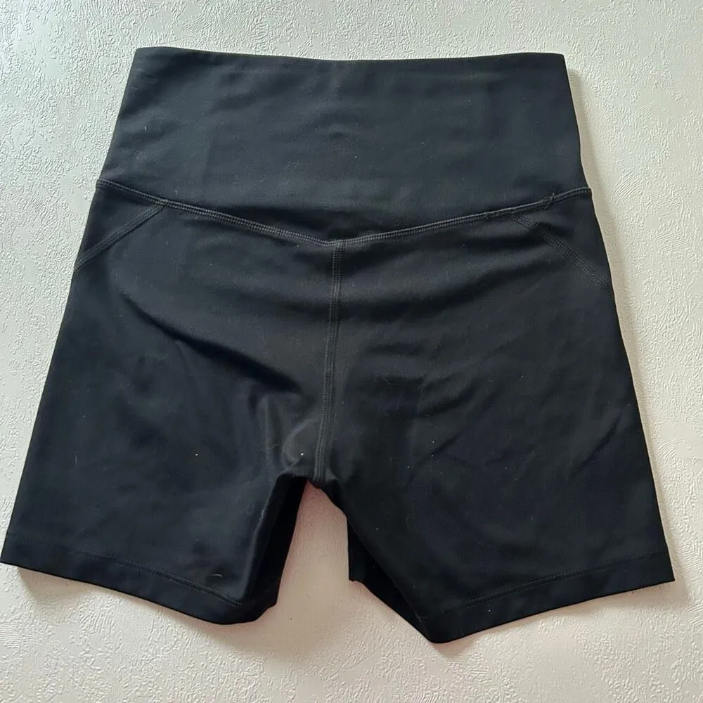 Girlfriend Collective Black High-Rise Compressive Bike Shorts Size Small | Susta - Image 2