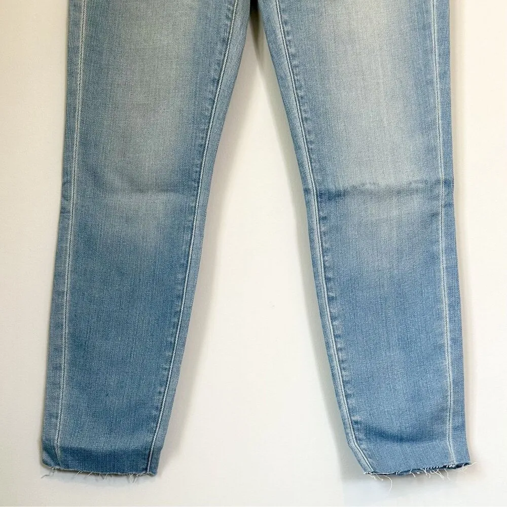 NWT L'AGENCE El Matador Raw Hem Crop Slim Blue Jeans in Dev - Size 25 - Image 5