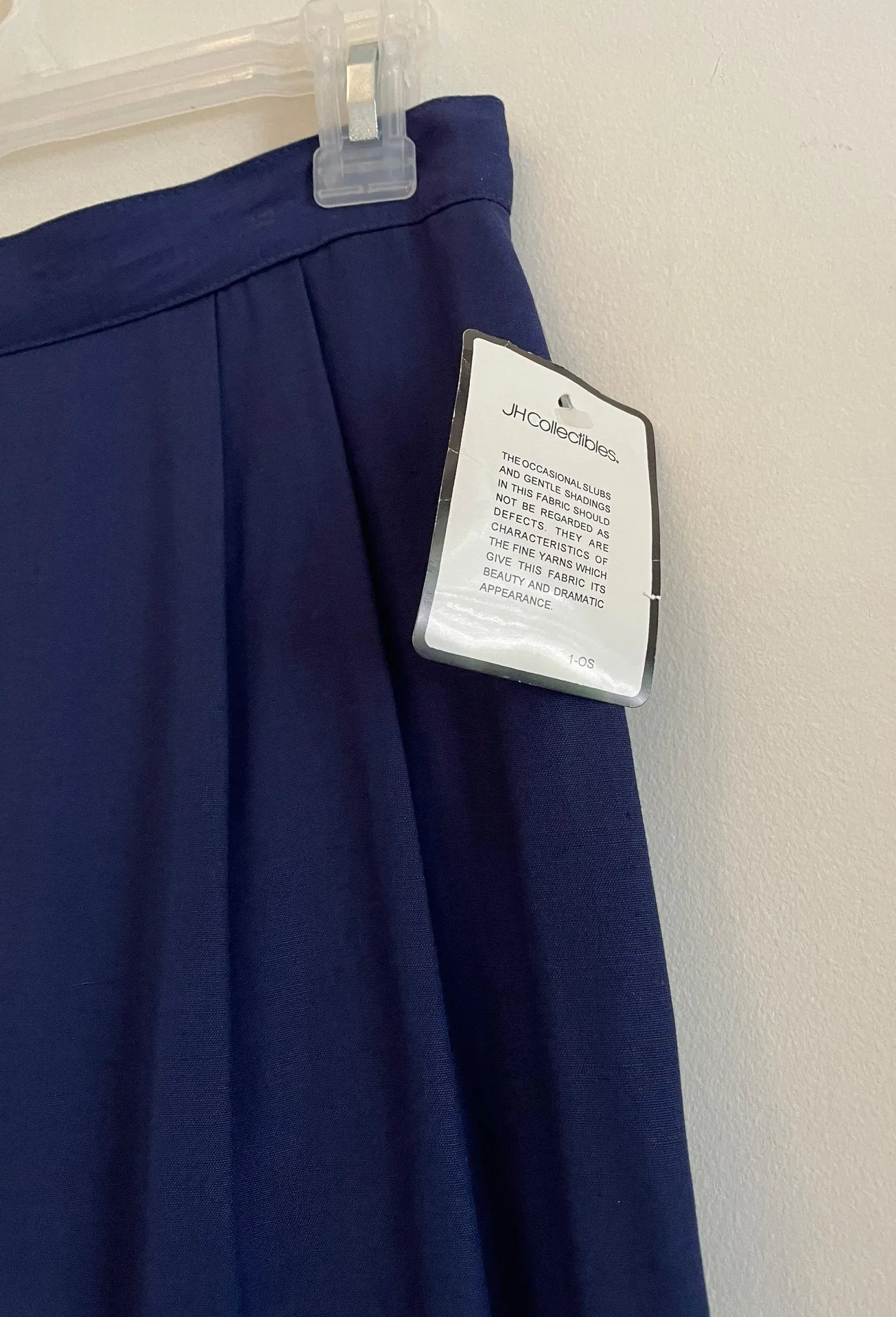 JH Collectibles dead stock rayon linen pencil skirt blue Women’s size 0 small - Image 3