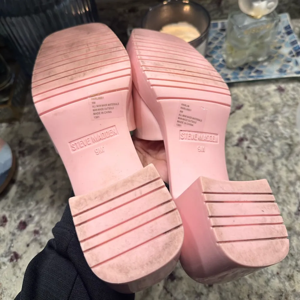 Steve Madden Chunky Platform Pink Y2K Sandals - Image 6
