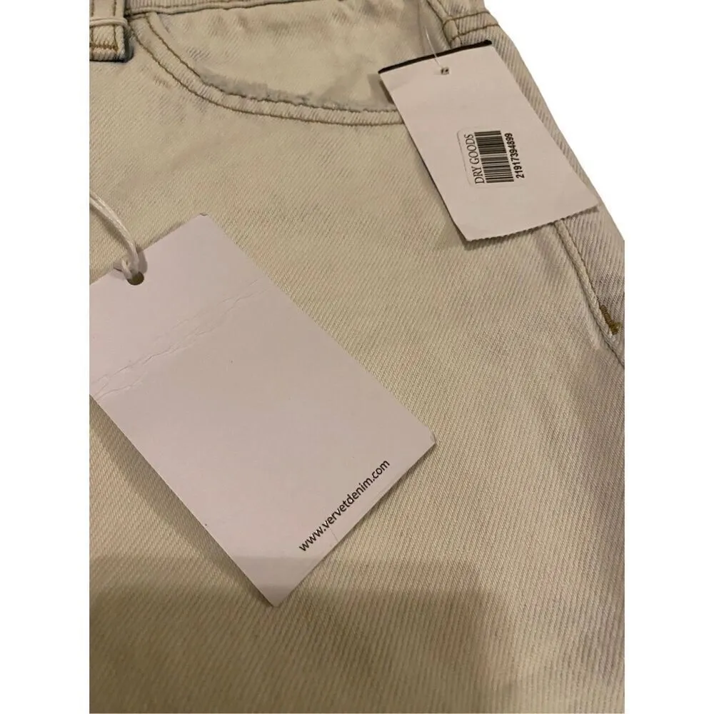 Nwt Vervet By Flying Monkey Emma Mom Lightwash Jeans Straight Leg Denim Destroye Blue Size undefined - Image 9