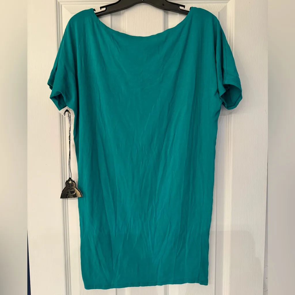 Key Closet Horse Swarovski Studded Short Sleeve Women’s Green Size Small - Image 3