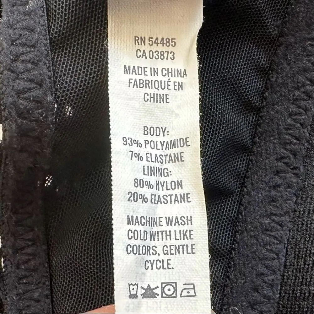 Aerie Laser Cut Lace Wireless Adjustable Strap Black Brallette - Image 9