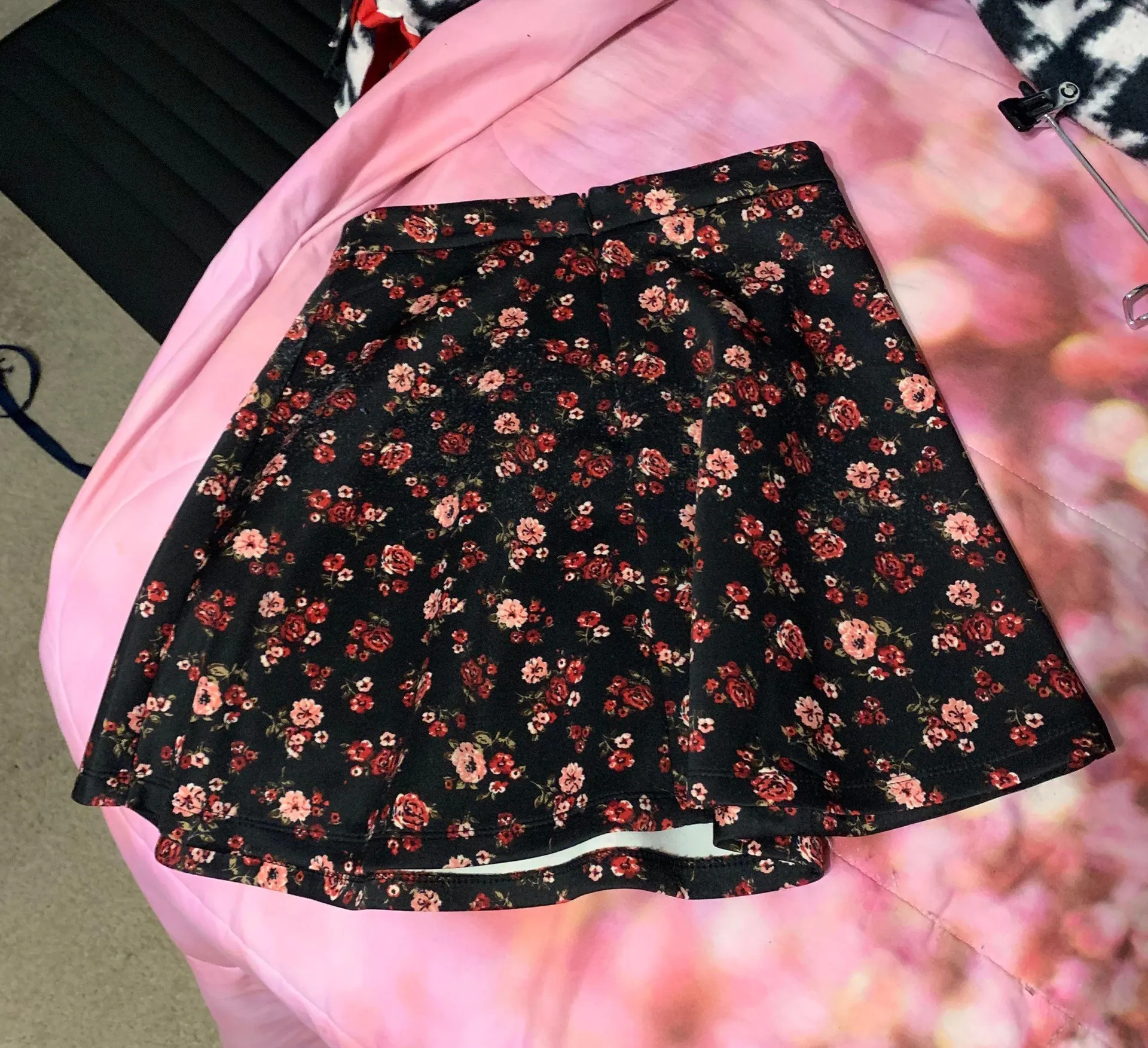 Floral Rose Fit & Flare Skirt - Image 4