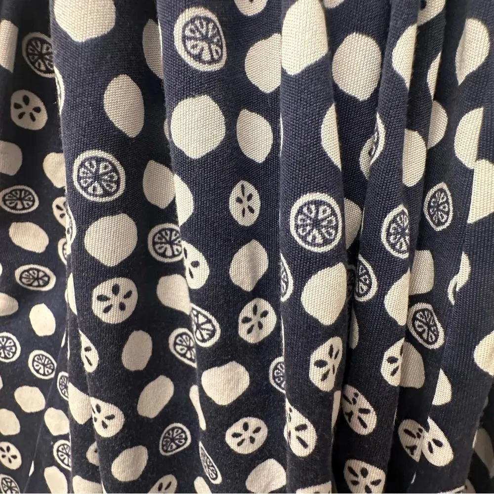 Lilly Pulitzer Downie Blue and White Citrus Fruit Wrap Dress 100% Silk Size 14 - Image 11