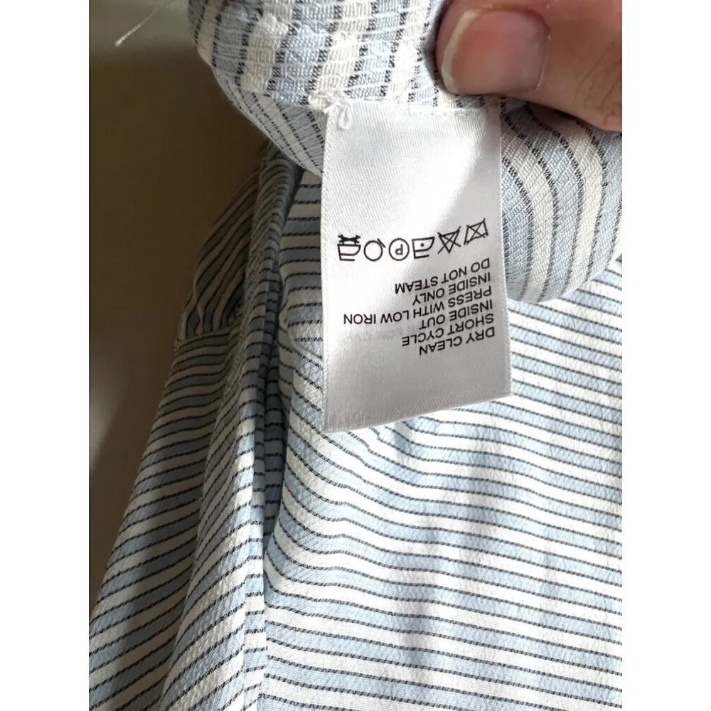 Etcetera long sleeve striped blouse women’s size 4‎ - Image 8