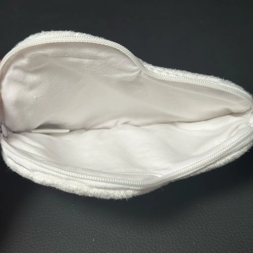 Snoopy Peanuts Face Plush Mini Pouch White - Image 2